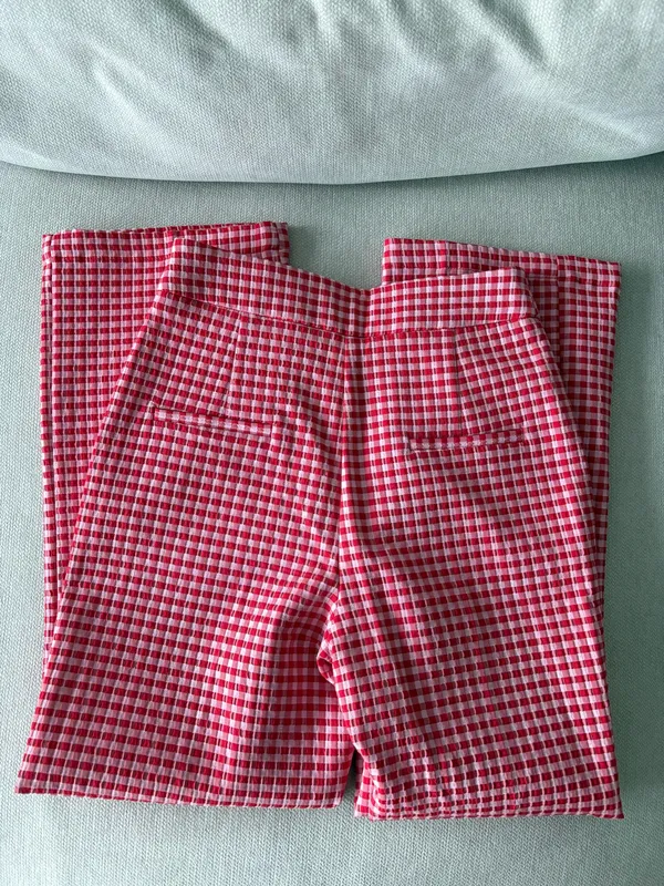 Mango red gingham pants  - Image 2