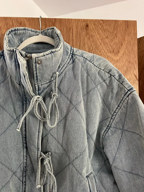 JOA quilted denim jacket  - Image 3