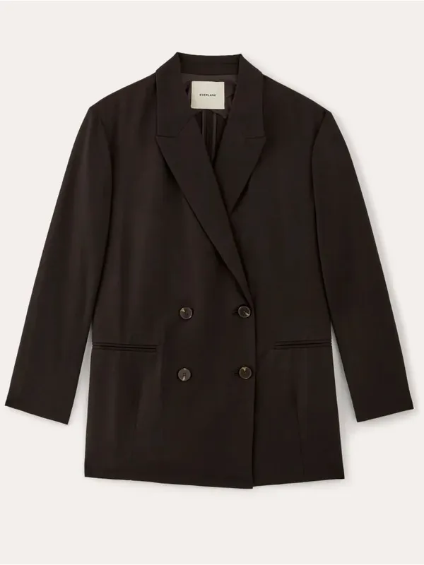 Everlane Double-Breasted Blazer Blazer In Buttersmooth NWT Size 2 - Image 2