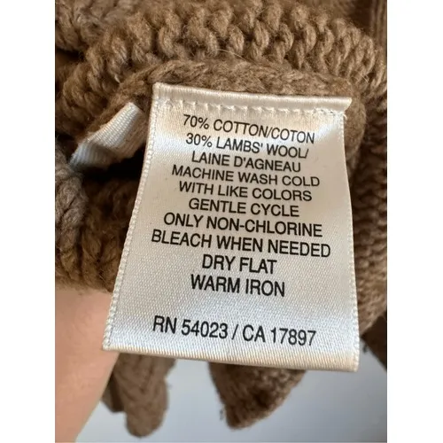 90s Vintage Old Navy sz‎ XL Womens Wool Chunky Cable Knit Pullover Sweater Y2K - Image 7