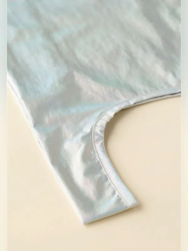 BAGGU Metallic Baby Baggu Reusable Tote Bag in Color Moonstone - NWT - Image 3