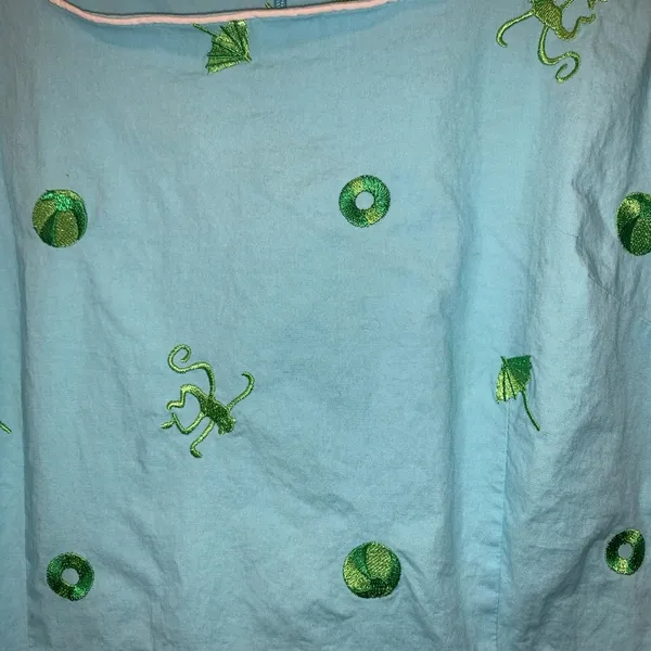 Lilly Pulitzer blue dress with green embroidery - Image 5