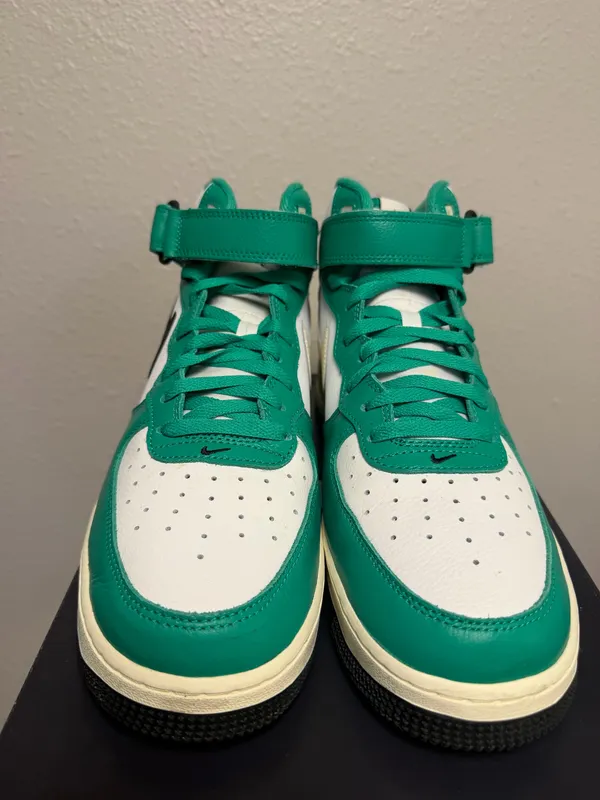 Nike Air Force 1 Mid ‘07 LV8 Split Green White Black DZ2554-100 Men’s 11 - Image 4