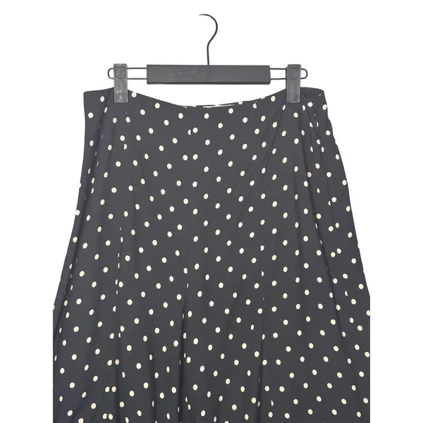 Anthropologie Ett Twa Wide Leg Pants 8 Black Polka Dot Floral Retro Boho - Image 4