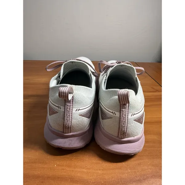 Brooks Women's Ricochet‎ 8 White/Mauve Running Sneakers Size 9.5 Gym Workout - Image 5