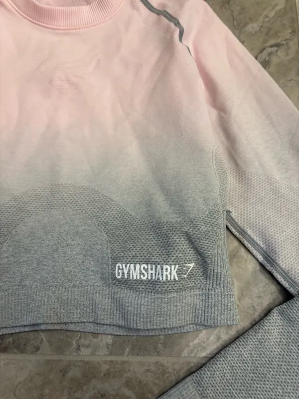 Gymshark Seamless Crop Top Long Sleeve - Image 2