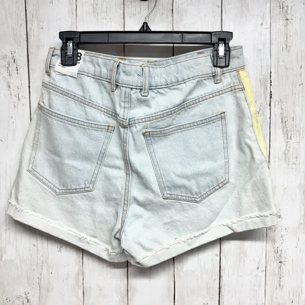 Zara‎ Shorts Women SZ 6 Hi-Rise Hot Pant Light Wash Denim Cuffed Side Stripe NWT - Image 7