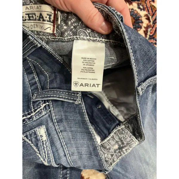 Ariat Real Denim Women's Mid Rise Boot Cut Blue Jeans Size 29 Regular - Image 6