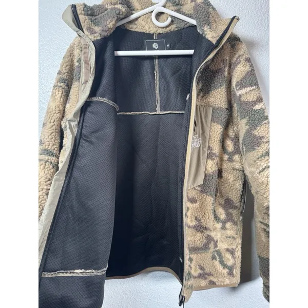 Darc Sport Wolves Lone Pine Woodland Camo Full Zip Fleece Jacket Unisex Sz M New - Image 13