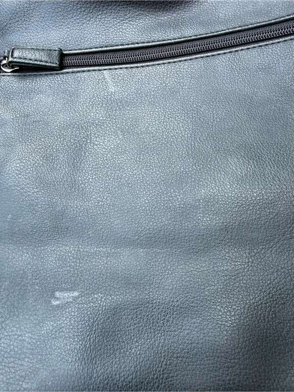 Guess Black Hobo Shoulder Bag – Front Zip Pocket, Silver Hardware - Image 10