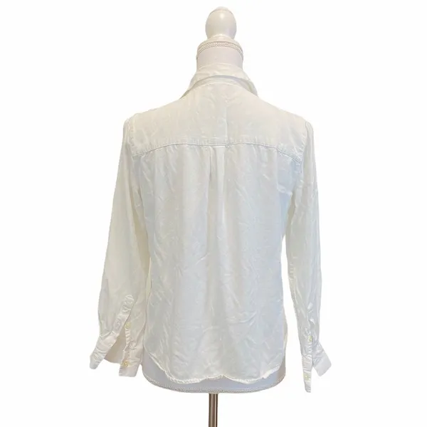 FRANK AND OAK White Button Down Medium Shirt - Image 4