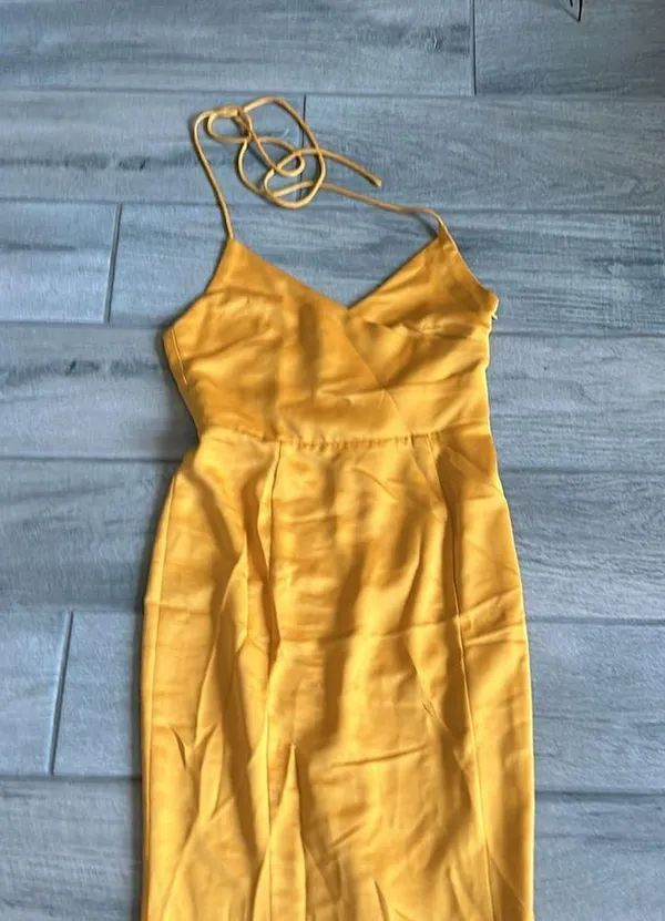 Lovers and friends golden maxi dress - Image 2