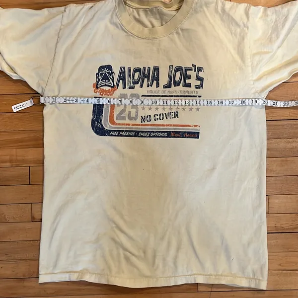 Aloha Joe’s Tee Shirt Yellow Size M - Image 10