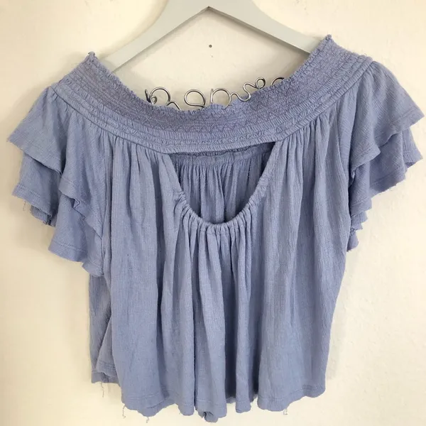 Free People Lavender Loose Fit Crop Top XS - Image 5