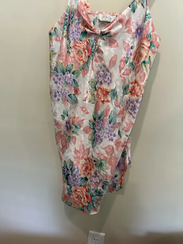 Vintage floral slip nightgown Pink Size XL - Image 5