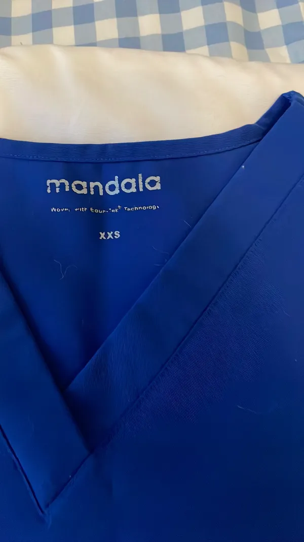 Mandala Royal blue scrubs - Image 2