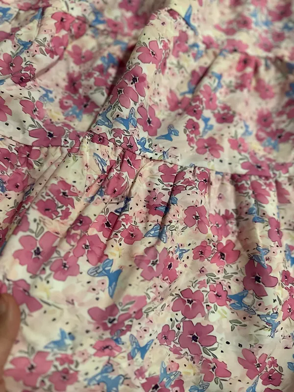 Floral ruffle dress Pink Size XS - Image 3