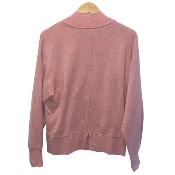 Athleta Apollo Mock Crewneck Sweatshirt Conch Pink Heather Size Small‎ - Image 6