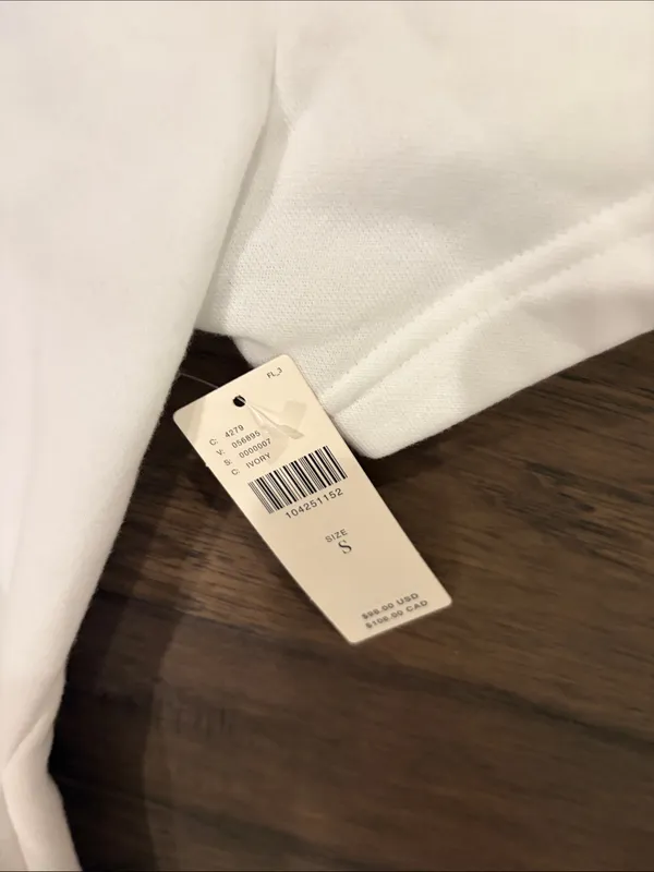 New With Tags Anthropologie Daily Practice White Knot Waist Dress Sz S - Image 4