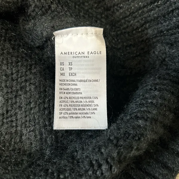 American Eagle XS Cozy Sweater Oversized Fit Soft Knit - Image 6