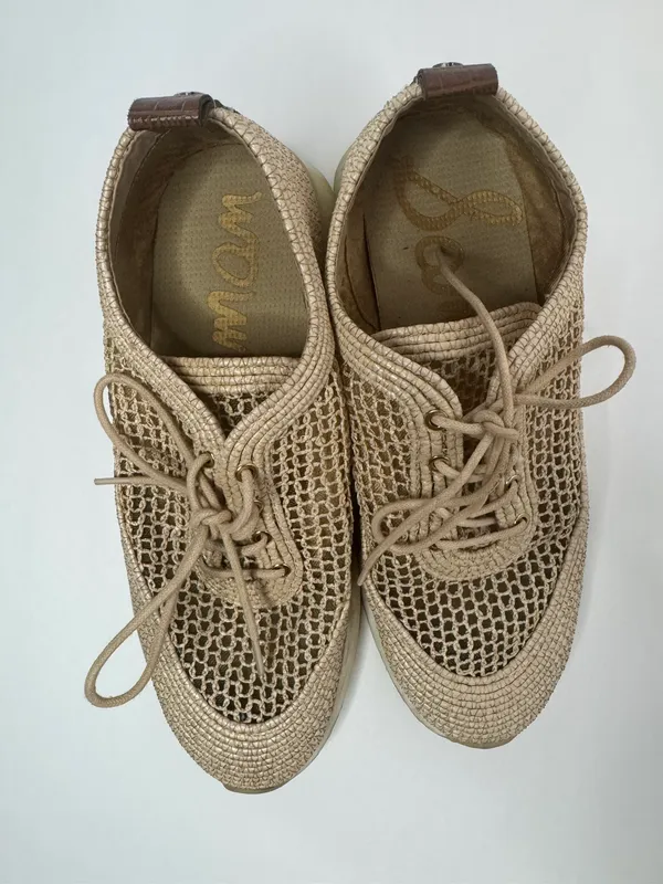 Sam Edelman Delma Beige Sneakers Size 8.5 - Image 2