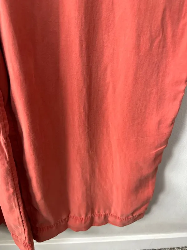 Anthropologie Saturday Sunday Ilene Button Front Jumpsuit Orange Pockets Fall Sm - Image 8