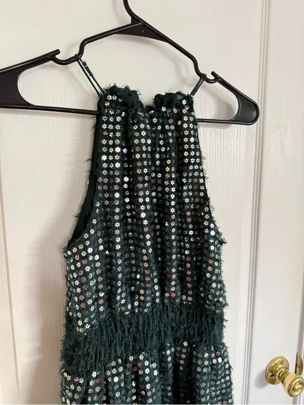 Anthropologie Somerset Shine Mini Halter Dress - Image 8