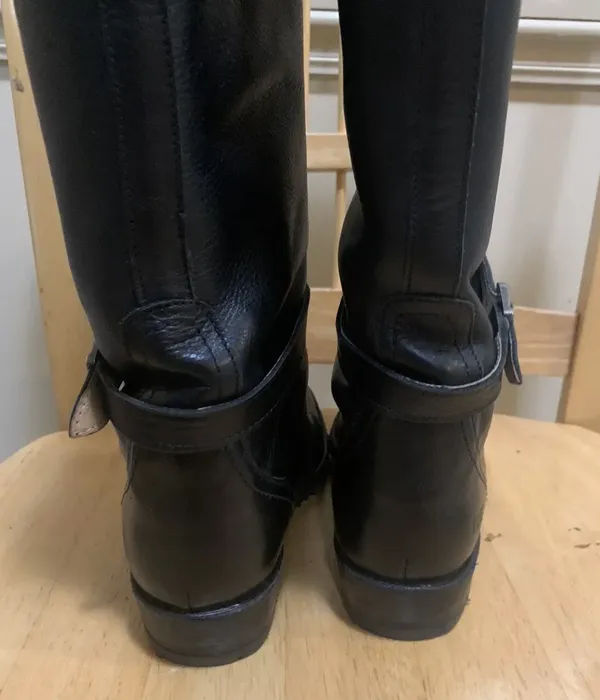 Frye Dorado Black Leather Riding Boots - Image 4