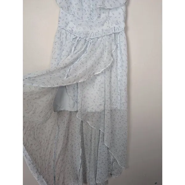 Abercrombie & Fitch floral asymmetrical tiered flowy dress Medium - Image 2