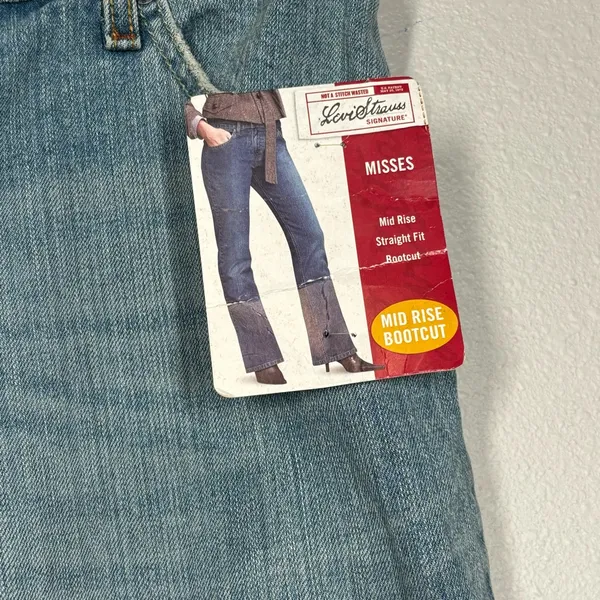 Levi's New Denim Jeans Mid Rise Bootcut 12 Short Misses - Image 8