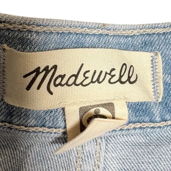 Madewell Emmett Wide-Leg High-Rise Jeans Light Wash Size 27 Cropped‎ Denim - Image 7