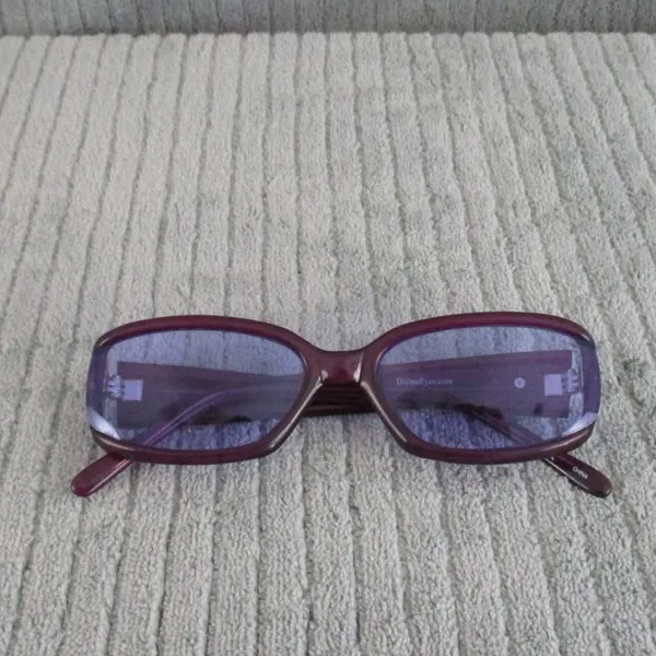 New Divine Eyewear Pandora Purple/Clear Purple Sunglasses NWT - Image 7