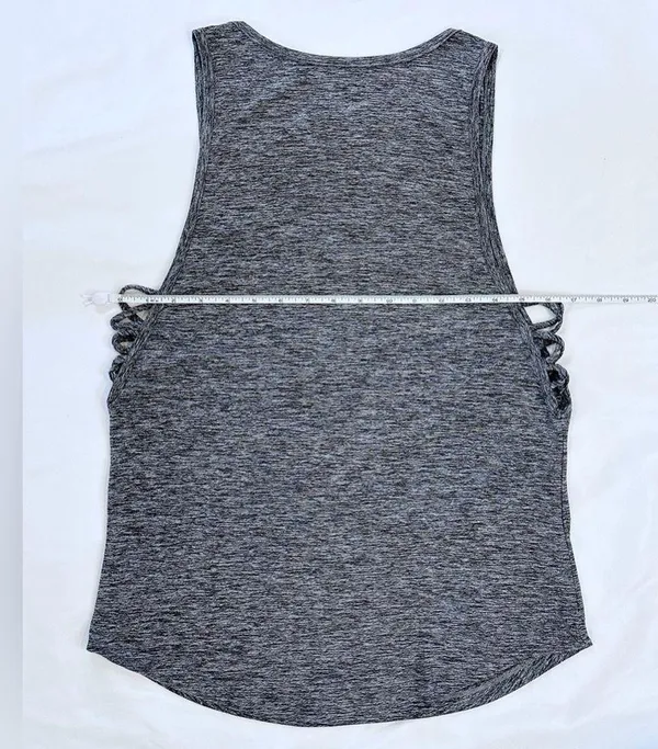 Beyond Yoga Featherweight Side Tie Tank - Heathered Grey - S - Image 8