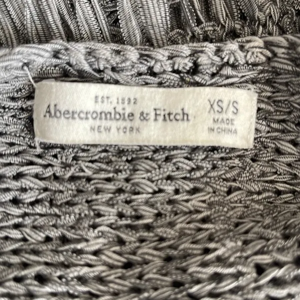 Abercrombie and Fitch knit gray sweater size XS - Image 6