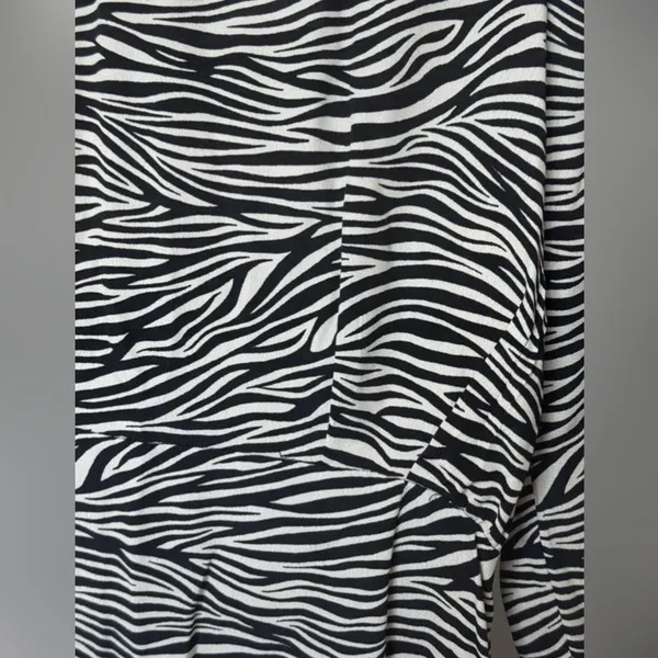 H&M Zebra‎ Print Long Sleeve Mini Dress – Size 6 - Image 3