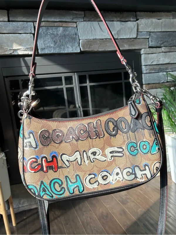 Coach X Mint + Serf Teri Shoulder Crossbody Bag, Graffiti, CM096 - Image 6