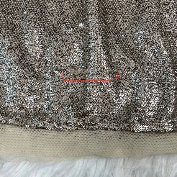 Free People flashing lights metallic sequined skirt - Image 6