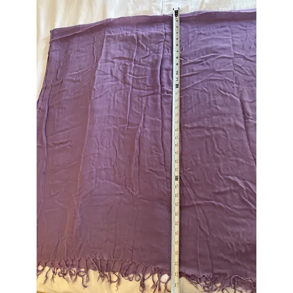 Purple Scarf Shawl Soft Fringe Whimsigoth Indie Boho Festival Travel Y2K - Image 3