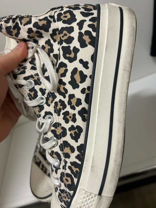 Cheetah Print Converse High-Top - Image 4