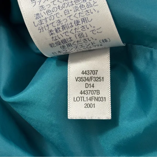 Lands End Turquoise Puffer Vest Down Feather Quilted Zip Up Womens XL 18 Outdoor - Image 13