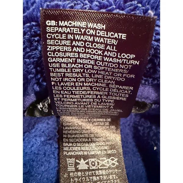 The North Face Womens Large Blue Full Zip Fleece Jacket NF00CP9Z FA16 - Image 7