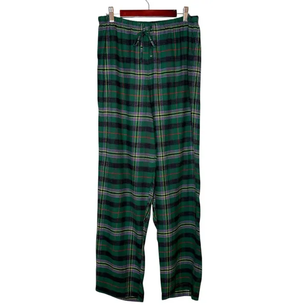 NWT LRL Ralph Lauren M Brushed Twill 2PC PJ‎ Set Plaid Green Pajamas Black Label - Image 7
