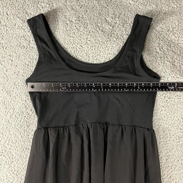 Black Maxi Dress Women 8 EU‎ 40 Sleeveless Empire Waist Boho Witchy Whimisgoth - Image 5
