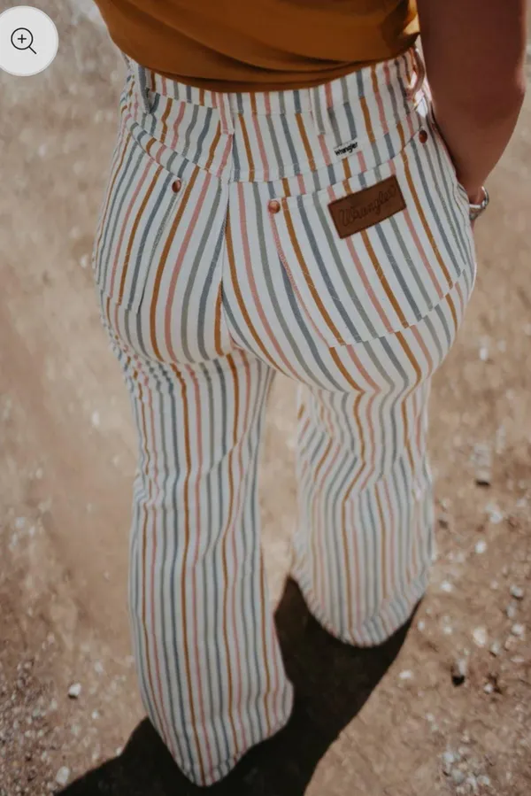 Wrangler Striped Flare Jeans - Image 5
