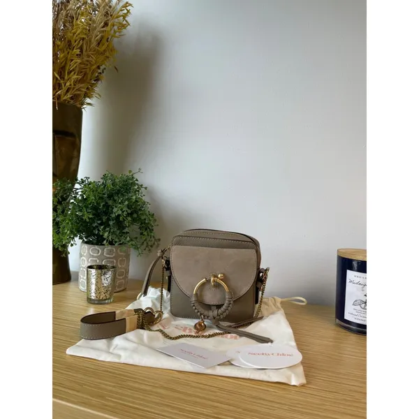 See By Chloe Joan Leather Mini Shoulder Bag Motty grey Crossbody - Image 2