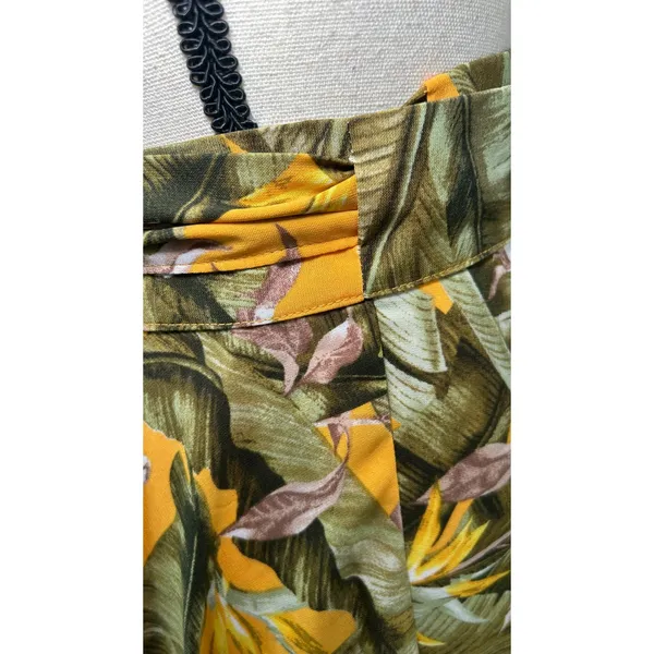 Lulus Away to the Islands Small NWT Marigold Tropical Print‎ Wrap Maxi Skirt - Image 7