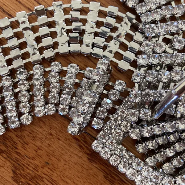 Rhinestone Belt Silver - Image 3