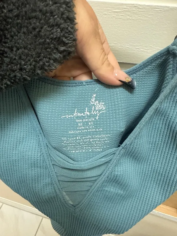 Intimately Free People Ali Low V-Neck Camisole with Mesh Detail - Image 3
