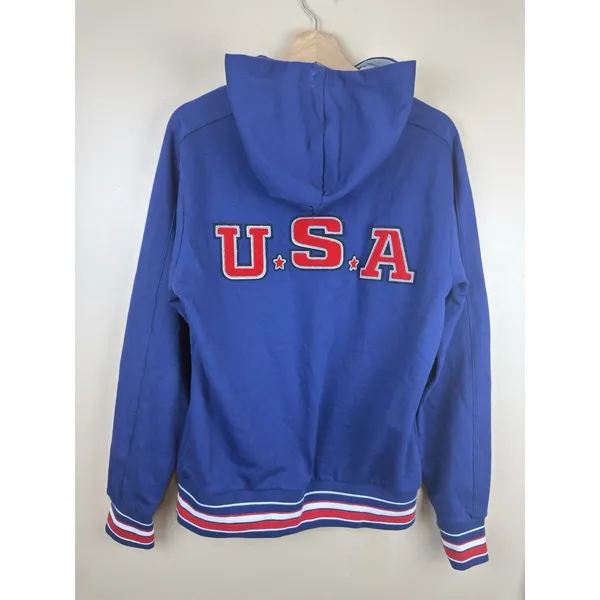 Arena USA Swim Team Women Hoodie Sweatshirt Blue Size S Pullover Activewear - Image 3