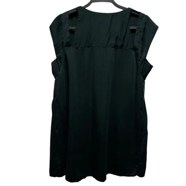 Maeve By Anthropologie Womens Black Sleeveless V-Neck Top Medium - Image 2